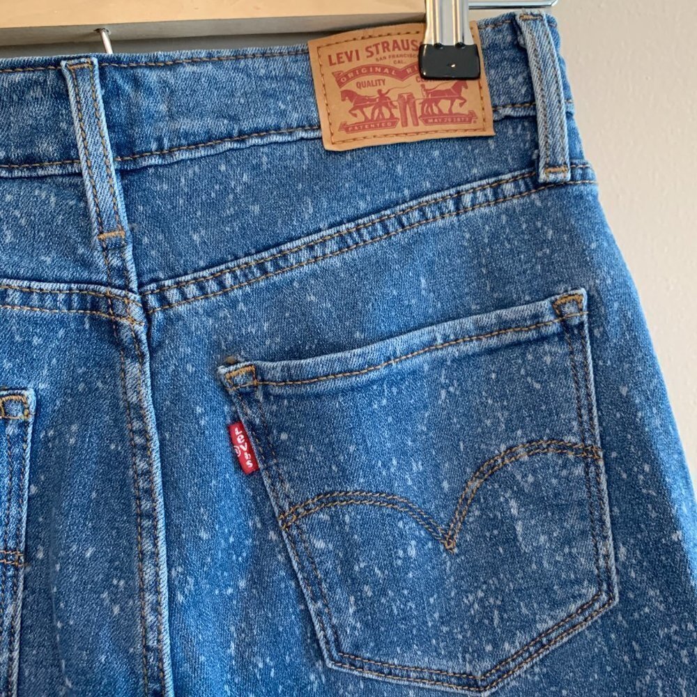 Levi's High-Rise Skinny Jeans Bleach Splatter Size 27 - Picture 5 of 10